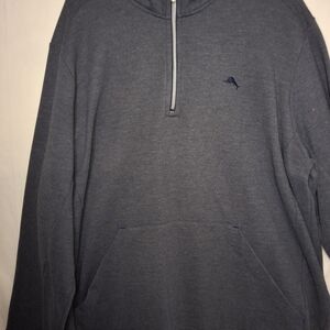 Tommy Bahama Charcoal Half-Zip Pullover
